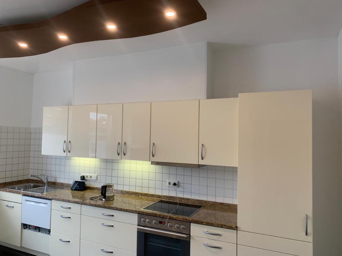 Mainpark Apartment 4 Schlafzimmer Bis Zu 10 Personen Direkt Ueber Aschaffapartment Bei Aschaffenburg Mainaschaff المظهر الخارجي الصورة